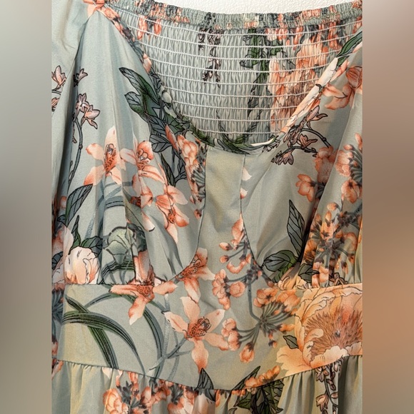 Floral Print Women's Dress - Picture 2 of 4